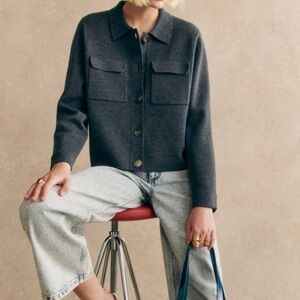 Sezane wool cardigan NWT